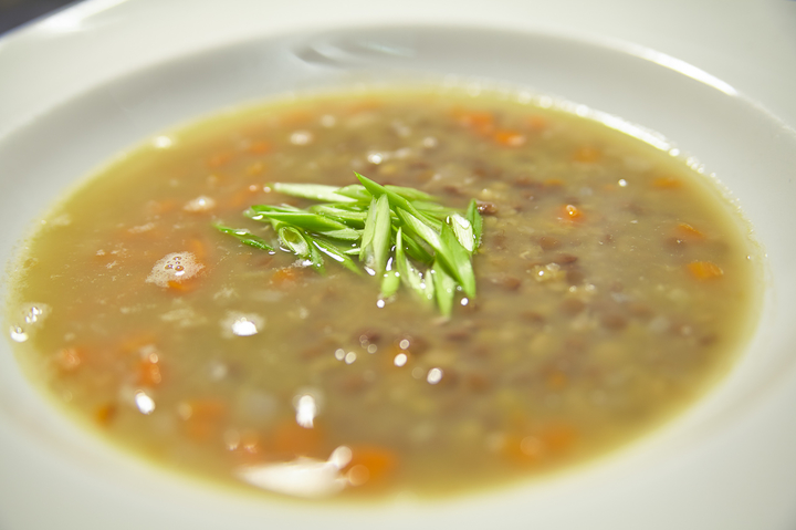 Суп из трех видов чечевицы