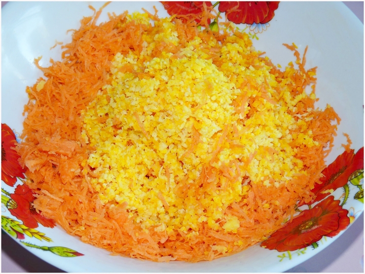 Морковно-апельсиновое пирожное