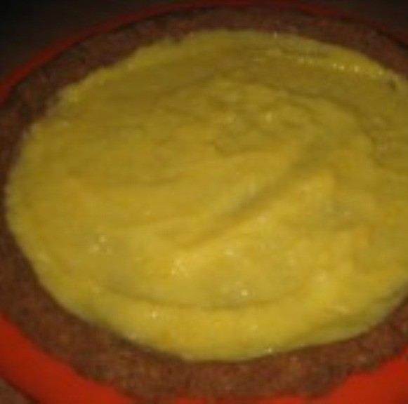 Мандариновый пирог с лимонным курдом