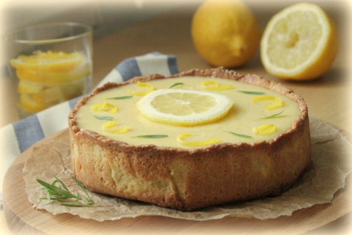 Лимонный тарт с миндалем