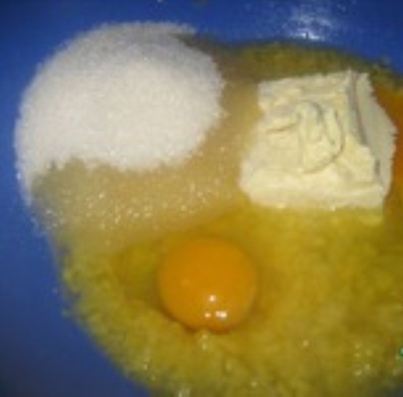 Мандариновый пирог с лимонным курдом