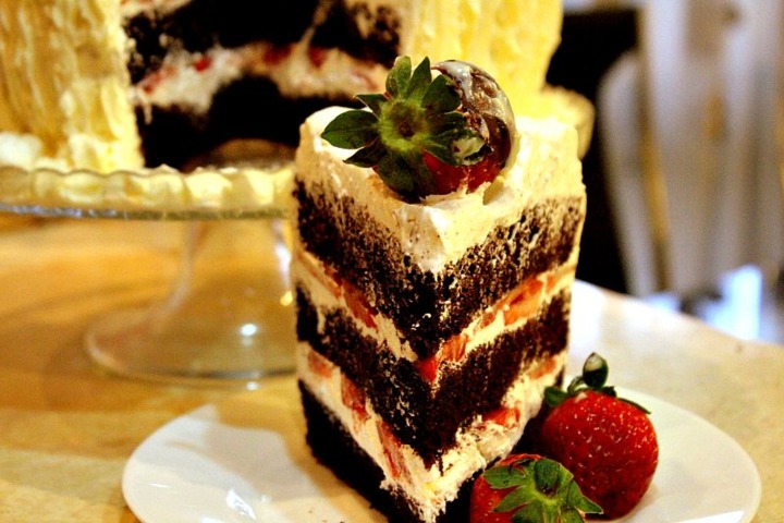 Шоколадный шифоновый торт