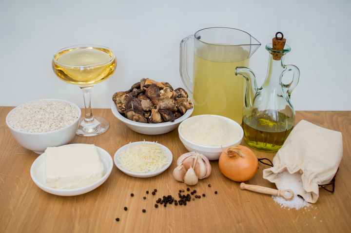 Сытное блюдо: ризотто с грибами шиитаки