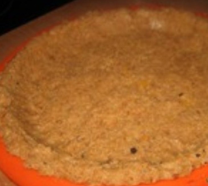 Вишнeвый пирог из овсяного печенья